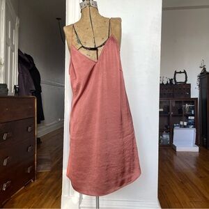 Elegant Pink Slip Dress Aritzia